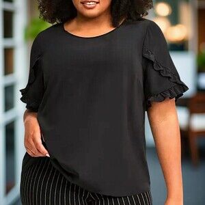 TORRID Ruffle Trim‎ Blouse NWT Size 4X